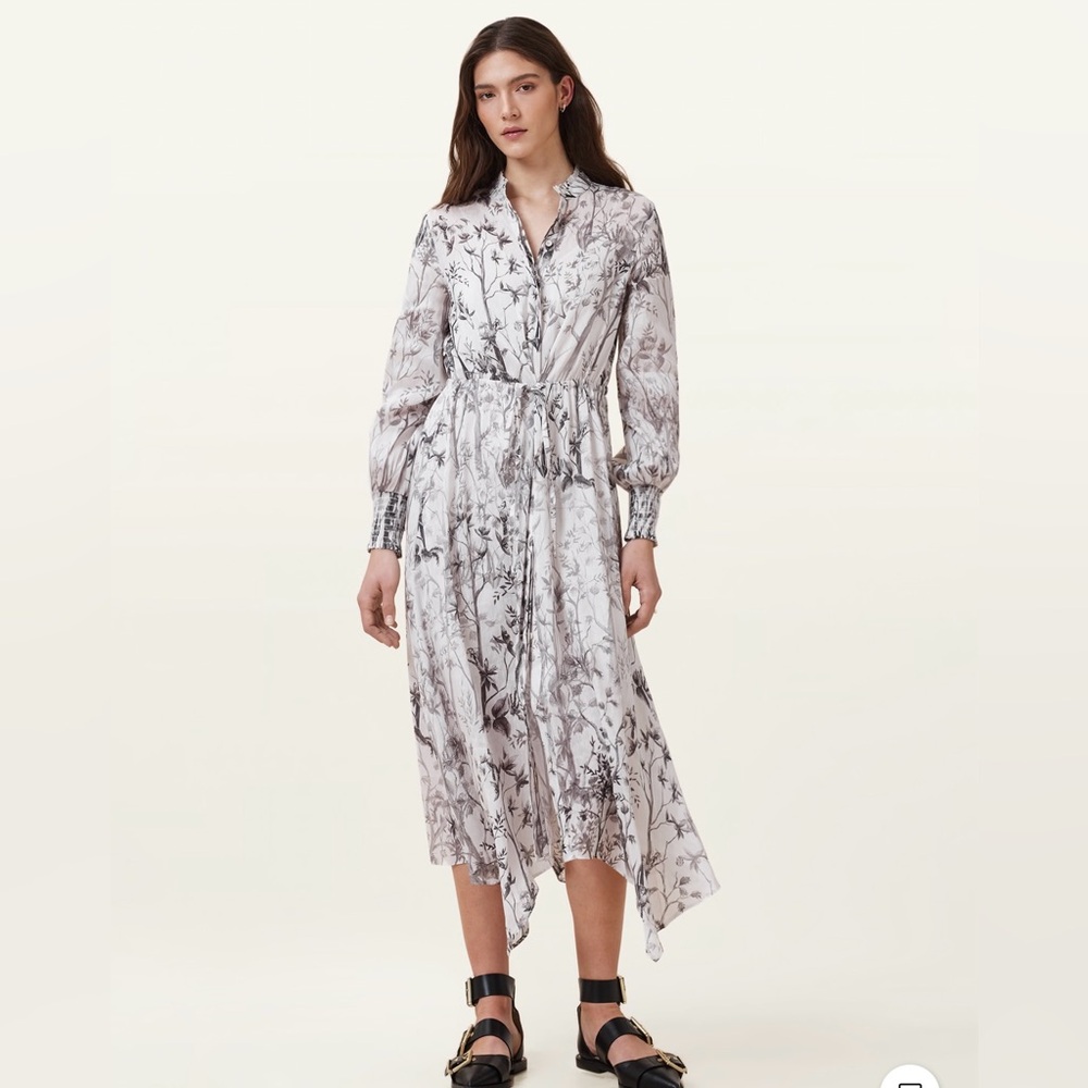 NWOT All Saints Skylar Midi Dress size 0